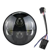 Phare LED 7 pouces TH4 + adaptateur H4 vers H13