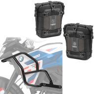 Crashbar supérieur sur mesure pour BMW F 900 GS 2024 + paire de sacoches de crashbar 6L
