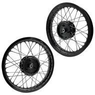 Jante 1,85x16 large aluminium adaptée pour Simson S51 S50 S70 Schwalbe KR51 + jante 2,15x16 large aluminium