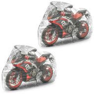 2x Motorrad Abdeckplane Moto Guard XL Abdeckhaube transparent