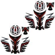 2x Tankpad set passend für Kawasaki Z 900 17-24 Tankdeckelschutz Zaddox TPS rot
