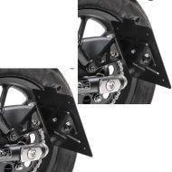 2x Seitlicher Kennzeichenhalter passend für Chopper Cruiser Retro Universal Kennzeichenträger Craftride LH4