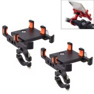 2x Support compatible avec Smartphone de moto compatible avec guidon Tourtecs PH2 Support compatible avec téléphone portable en aluminium