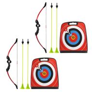 2x Tir à l'arc compatible avec enfants, cible Cranit BS1 avec arc