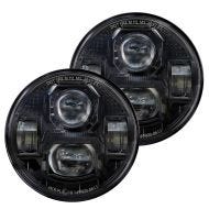 2x LED Scheinwerfer 5,75 Zoll passend für Harley Davidson Hauptscheinwerfer Craftride NL17 schwarz
