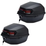 2x Top case moto Bagtecs BT11 45 litres universel arrière noir mat