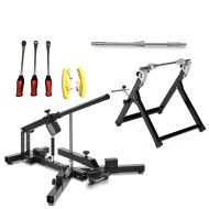 Reifenmontiergerät Set mit Wuchtbock, Montagewerkzeug, Adapter/Auswuchtadapter ConStands schwarz passend für Roller/Pitbikes ConStands AA6 15mm