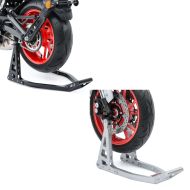Set: Montageständer Vorderrad Superlight-Fix Motorradständer + Montageständer Hinterrad Superlight Racing schwarz