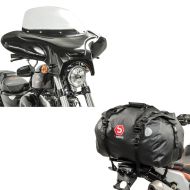 Set: Batwing Verkleidung passend für Chopper und Custombikes mit Windschild + Hecktasche Drybag XF60 Wasserdicht Volumen 60l