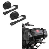 Set: Hecktasche Drybag XF30 Wasserdicht Volumen 30l + Spanngurt Set Zurrgurte 150cm 2 Stück in schwarz_1
