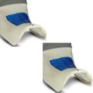 Set: Gel-Pad Einbaukissen XL passend für Motorrad-Sitzbank 25x20x1,5 cm + Gelpad passend für Motorradsitzbank, , Zuschneidbar, 20 x 15 x 1,5 cm