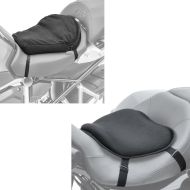 Set: Moto Gel coussin de selle Tourtecs L coussin confort universel en noir + Moto Coussin d'air Tourtecs Air M Coussin de Selle confort en noir