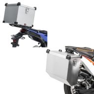 Set: Alukoffer Namib 38Ltr Alu Topcase Top Box + Alukoffer Atlas 41l Aluminium-Seitenkoffer koffer_1