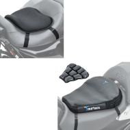 Set: Luftkissen Air Deluxe M Komfort Sitzkissen in schwarz + Gel Sitzkissen L Komfortkissen universal in schwarz