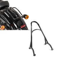 Set: Sissy Bar compatible avec Harley Davidson Sportster Craftride 04-20 noir + Porte-bagages compatible avec Harley Davidson Sportster 04-20 Craftride noir