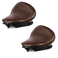2x Solo Federsattel mit Grundplatte SG10 braun Spar-Set