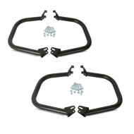 2x Pare carter compatible avec Harley Davidson Street 750 / Rod 15-20 Craftride SR1 noir Set Discount