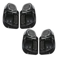 2x Beinschild passend für Harley Davidson Street Glide Special 15-20 Craftride mit Lautsprecher schwarz Spar-Set