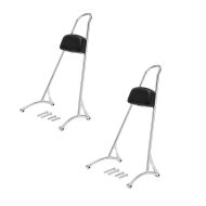 2x Sissy Bar Tall compatible avec Harley Davidson Sportster 04-20 Craftride chrome Set Discount