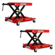 2x Moto Cric Chariot De Déplacement Mid-lift M Mover 500 kg en rouge Discount Set