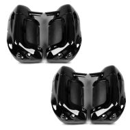 2x Carénage des jambes compatible avec Harley Davidson Touring Modelle 1983-2013 Craftride avec haute parleurs noir Set Discount