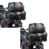 2x Sacoche de selle Moto arrière Set Bagtecs SX70 + XF40 Drybag Etanche 110L Discount Set