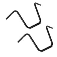 2x Lenker Ape Hanger Slim 14" passend für Honda, Kawasaki, Suzuki, Yamaha schwarz Craftride Spar-Set