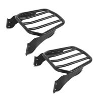 2x Gepäckträger passend für Harley Davidson Softail 06-17 schwarz Craftride Spar-Set