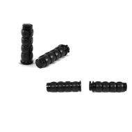 2x Lenker-Griffe 1" Zoll Craftride CG3 CNC Alu für Harley-Davidson Kawasaki Yamaha Suzuki Honda schwarz Spar-Set_1