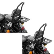 2x Sissy Bar avec Porte Bagages CSM compatible avec Harley Davidson Sportster 04-20 noir Craftride Set Discount