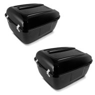 2x Topcase Police passend für Harley Davidson Touring Craftride in schwarz Spar-Set