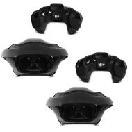 2x Carenage extérieur et intérieur compatible avec Harley Davidson Road Glide / Custom 98-13 noir Craftride Set Discount