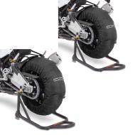 2x Reifenwärmer Set passend für Suzuki GSX-R 1000 / R GSX-R 750 / 600 ConStands Laguna Seca 60-80°C schwarz Spar-Set