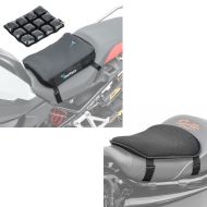 Set: Moto Coussin d'air Tourtecs Air Deluxe S Coussin de Selle confort + Gel coussin de selle Tourtecs M Universal Coussin confort noir