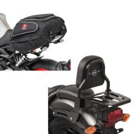 Set: Sissy Bar XS3 für Kawasaki Vulcan S / Café 15-21 schwarz + Hecktasche X50 Gepäcktasche hinten 50Ltr in schwarz_1