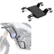 Set: Sturzbügel Set für Yamaha Tenere 700 19-21 oben und unten Schutzbügel + Rangierhilfe für Hauptständer Easy Mover II bis 320kg in schwarz_1