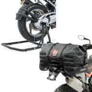 Set: Einarmständer passend für BMW R NineT 14-23 Montageständer Single-Classic schwarz + Hecktasche SX70 70Ltr wasserdicht in schwarz