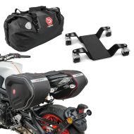 Set Sacoches laterales moto RF1 40-60L + Sacoche de selle XF60 + Chariot Range pour béquille centrale Mover II max. 400 kg noir