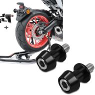 Set: Rangierhilfe Montageständer Hinterrad Mover 2 universal schwarz + Prismabuchsen-Racingadapter Motea Assen M6 schwarz