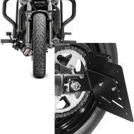 Set: Pare cylindre compatible avec Kawasaki Vulcan S/Cafe 15-24 pare carter + Support de plaque latéral S compatible avec Kawasaki Vulcan S/Café 15-24 noir 
