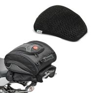 Set: Moto Sacoche de selle X20 Vario Porte-bagages arrière 14-20Ltr en noir + Coussin de banc Tourtecs Cool- Dry Mesh confort S