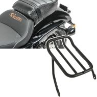 Set: Sozius Sitz mit Polsterung passend für Harley Davidson Sportster Forty-Eight 48/ 883 Iron Craftride + Gepäckträger Rear Rack passend für Harley Davidson Sportster 2007-2020 schwarz Craftride