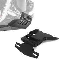 Set: Motorschutz passend für BMW R NineT 14-23 Motoguard Aluminium Bugspoiler Unterbodenschutz schwarz + Kennzeichenhalter passend für BMW R NineT / Pure 14-23 Nummernschildhalter Zaddox NH1