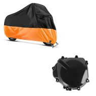 Lichtmaschinendeckel passend für Suzuki GSR 600/ 750 06-16 Limadeckel Motordeckel + Abdeckplane Suzuki GS 500 F / 500 / E - GSR 750 / 600 Craftride XL in schwarz-orange