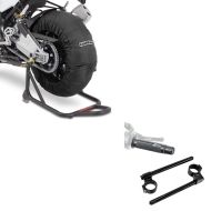Set: Couvertures Chauffantes compatible avec Honda CBR 1000 RR Fireblade / SP / SP-2 Laguna Seca 60-80°C noir + Guidon bracelet Set compatible avec Honda CBR 1000 RR Fireblade / SP Clip On 22mm et Poignées Zaddox S-G1