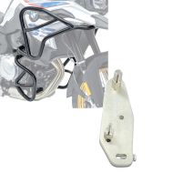 Set: Pare carter XL Set compatible avec BMW F 850 GS / F 750 GS 18-23 haut et bas crashbar + Adaptateur pour ConStands Power BMW F 750 GS 18-23