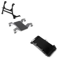 Set: Hauptständer mit ABE + Rangierhilfe passend für Honda Hornet 900 02-05 Rangierplatte + Wasserkühler passend für Honda Hornet 900 02-05 Radiator Kühler