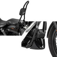 Set: Sissybar passend für Harley Davidson Dyna Super Glide Custom 06-15 Craftride Fast Rider-L schwarz + Bugspoiler passend für Harley Davidson Dyna Super Glide Custom 06-15 Craftride