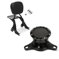 Set: Sissybar für Harley Davidson Sportster 883 Iron 09-20 Craftride inkl. Gepäckträger und Docking Kit schwarz + Luftfilter Harley Davidson Sportster 883 Iron 09-20 Sport Grid Craftride_1