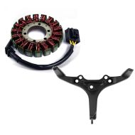 Set: Lichtmaschine Stator passend für Honda CBR 1000 RR Fireblade 04-07 Alternator Zaddox + Verkleidungshalter passend für Honda CBR 1000 RR Fireblade 04-07 Verkleidungshalterung